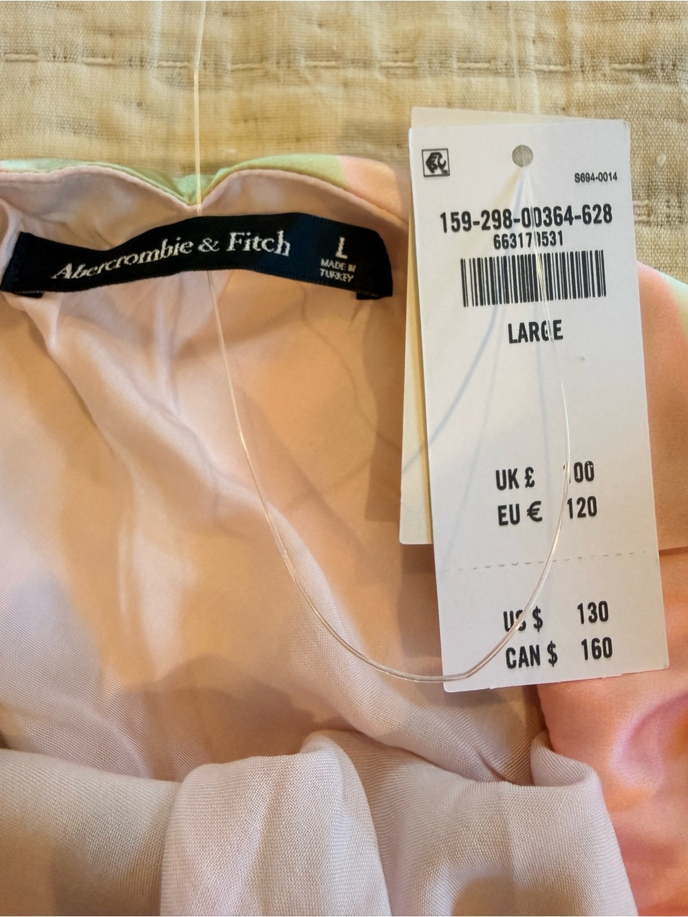 Abercrombie & Fitch Julia Pink and Green Floral Slip Maxi Dress - Picture 12 of 12